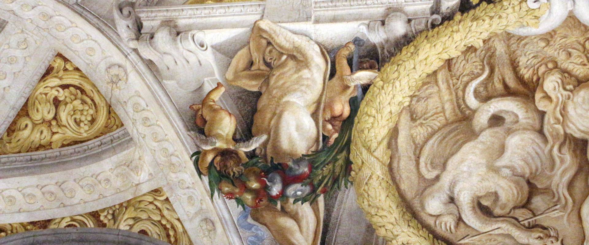 Domenico Maria Canuti, salone di palazzo pepoli campogrande con apoteosi di ercole, quadrature del mengazzino, xvii sec. 33 foto di Sailko